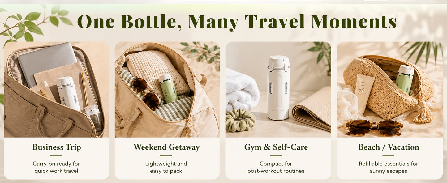 4-in-1 Leakproof Travel Bottle Set (4 x 30ml)