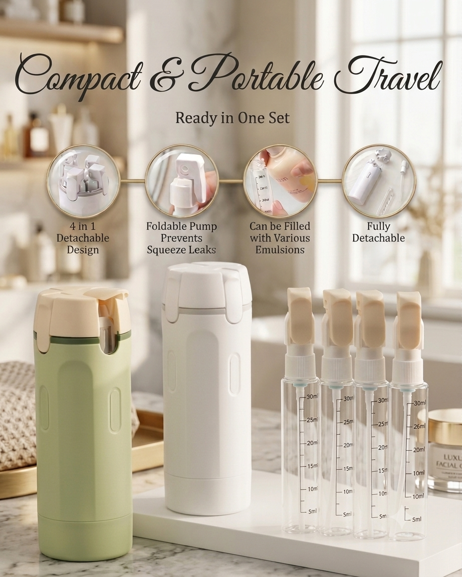 4-in-1 Leakproof Travel Bottle Set (4 x 30ml)