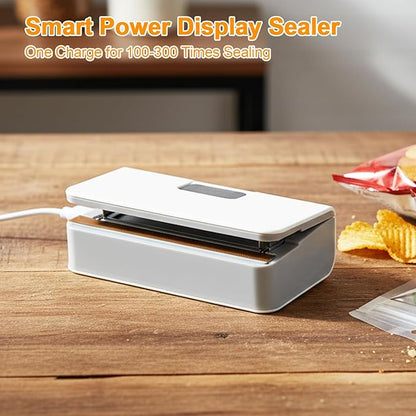 Plastic Mini Semi-Automatic Sealer Machine Multiple Sealing Modes Rechargeable Battery 2-16s Capacity for Food Storage