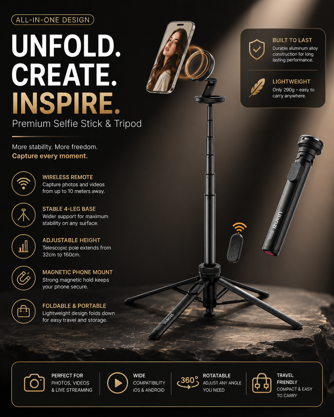 Premium   Magnetic Tripod
