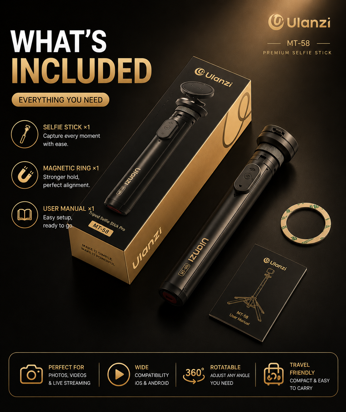 Premium   Magnetic Tripod