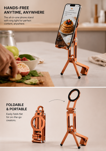 Premium Magnetic Tripod | Flexible & Foldable