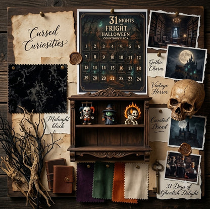 31 Night Scare Halloween Countdown Box With Doll Advent Countdown Blind Box