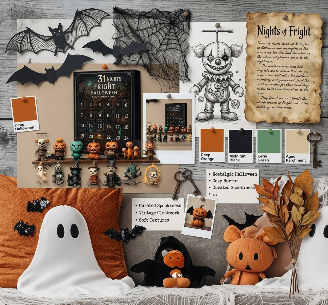 31 Night Scare Halloween Countdown Box With Doll Advent Countdown Blind Box