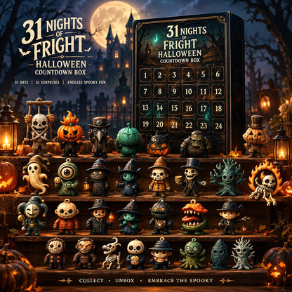 31 Night Scare Halloween Countdown Box With Doll Advent Countdown Blind Box