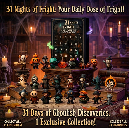 31 Night Scare Halloween Countdown Box With Doll Advent Countdown Blind Box