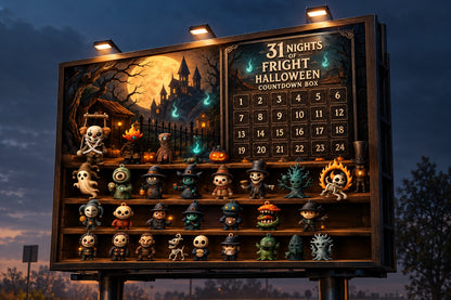 31 Night Scare Halloween Countdown Box With Doll Advent Countdown Blind Box